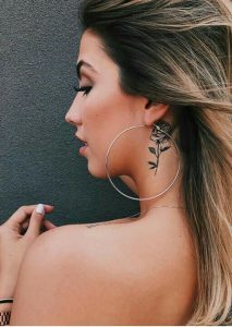 Tattoos behind the ear