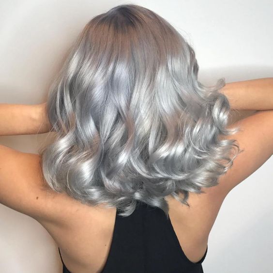 grey hair dye turned blue